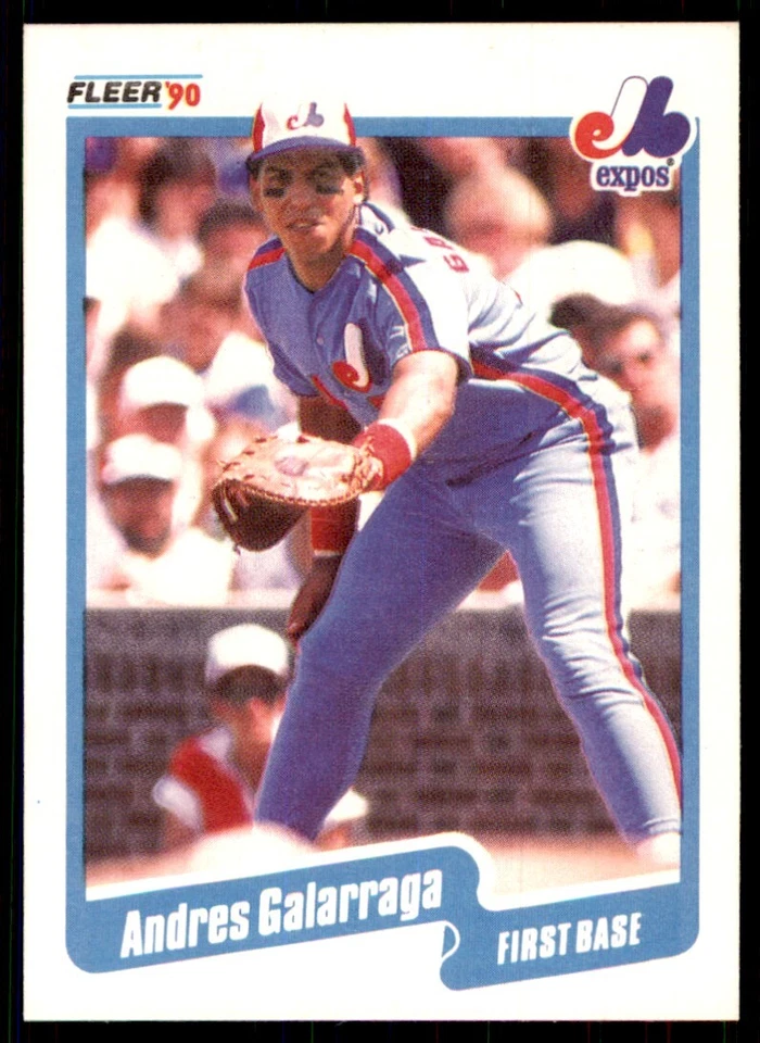 1990 Fleer Andres Galarraga Baseball Cards #345 - Image 1 of 2