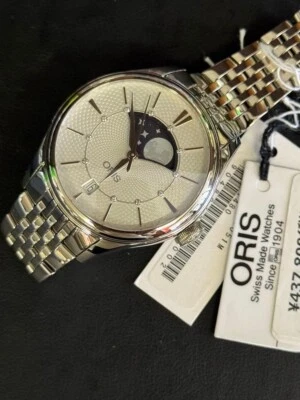 Oris Artelier Grande Lune Date Diamonds 36mm Moon Phase 01 763 7723 4051 NEW - Image 1 of 4
