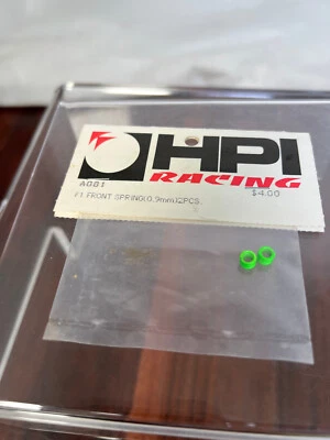 Vintage HPI Racing A081 Green F1 Front Springs 0.9mm - Image 1 of 4