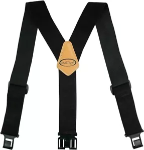 Gürtelclip Hosenträger Herren Perry Hosenträger mit 2 Zoll Breite nichtmetallisch schwarz neu - Bild 1 von 6