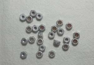 Stck. (25) 6-32 Aluminium Sicherungsmutter Nylon Einsatz 5/16 Sechskant - Bild 1 von 1