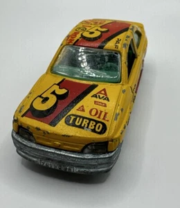 Majorette France #275 Ford Escort Rally Car Yellow 1:55 - Picture 1 of 5