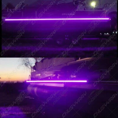 16 ft UV / PURPLE LED Strip Black Light Night Fishing Ultraviolet Boat 12v