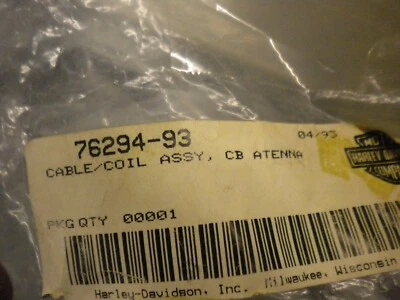 Harley Davidson Touring 1993-1997 antena CB BOBINA DE CARGA CABLE 76294-93 Foto 1 de 2