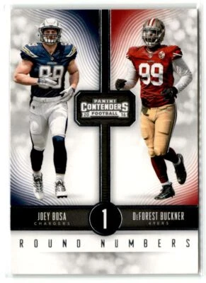 DeForest Buckner / Joey Bosa 2016 Panini Contenders Round Numbers #5 - Image 1 of 2