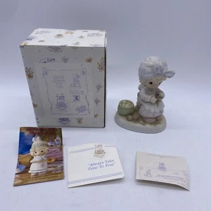 Precious Moments figurine Always Take Time To Pray PM952 girl peeling potatoes - Picture 1 of 11