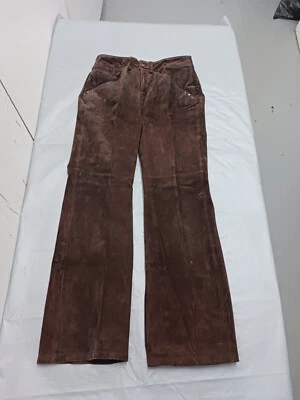 Ladies Cowgirl Inspired Brown suade Pants Flar Leg  Size 6 Siena studio - Image 1 of 4