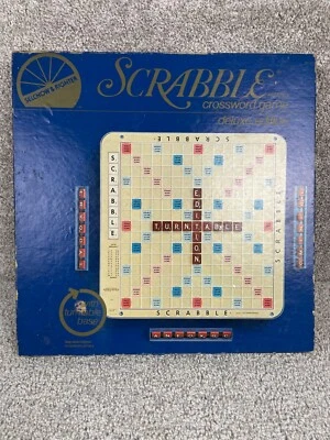 Vintage Selchow & Righter Scrabble 1982 Game Deluxe Edition Complete Set - Image 1 of 4