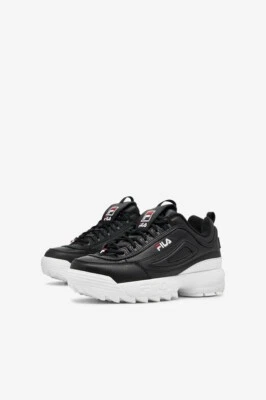 Zapatillas Fila Little Kids Disruptor 2 3D Bordadas Negro Blanco Talla 6 Foto 1 de 4