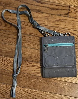 Mini Cartera Cartera Cartera Vary You By Thirty One Gris Acolchada Círculos Foto 1 de 4