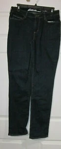 EDDIE BAUER  CURVY STRAIGHT BLUE DENIM  JEANS, WOMENS SIZE 8, # 303A - Picture 1 of 11
