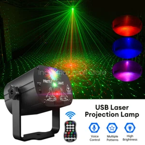 60-Pattern DJ Disco Party Stage Laser Light Projector LED RGB KTV Show Decor - Bild 1 von 16