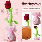 Valentine's Day Singing And Dancing Charging Simulation Rose Flower Plush Toy