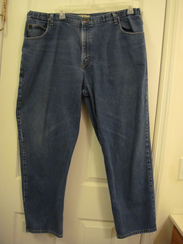 L.L. Bean Comfort Waist Denim Medium Blue Jeans 100% Cotton Men's Size 44 x 31 - Image 1 of 4
