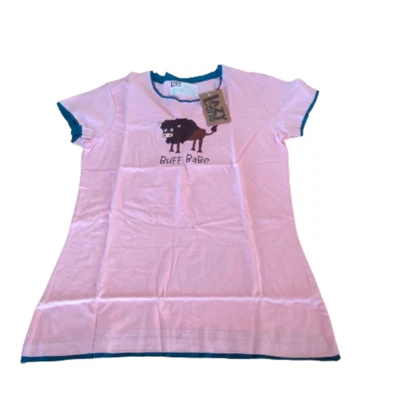 Lazyone Women Pyjama Tops PJ T-Shirts Short Sleeve Nightwear Sleepwear D104 - Image 1 of 3