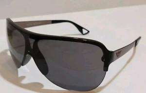Emporio Armani Black Frame+ Tint Womens Shield/Oversized Sunglasses 9433/S KKLP9 - Picture 1 of 9
