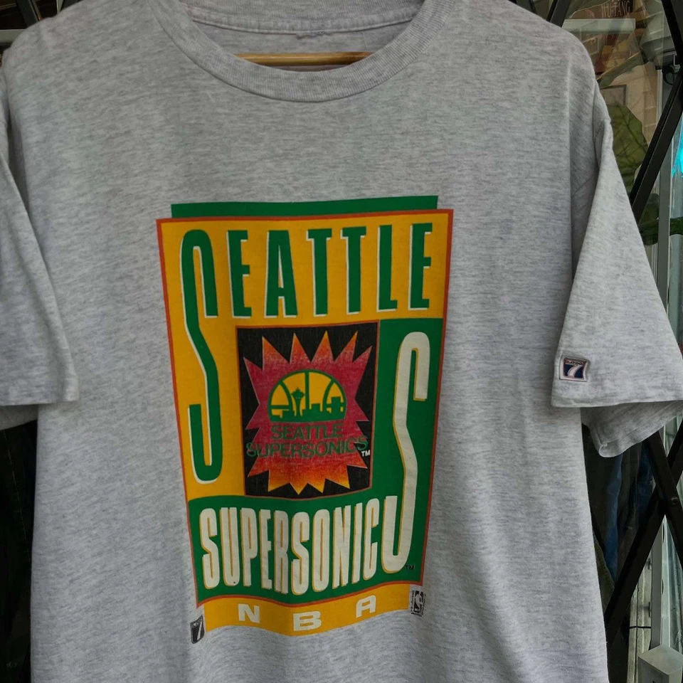 Винтажная баскетбольная футболка Seattle Supersonics NBA редкий дизайн S-5XL HN1861 - Изображение 1 из 1