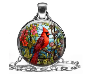 Cardinals Appear When Angels Are Near Pendant Necklace Loss Loved One Memorial - Picture 1 of 5