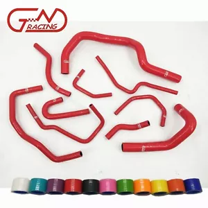 Fit 1997-2001 Honda CRV CR-V MK1 2.0L B20 Silicone Radiator Heater Hose Kit Red - Picture 1 of 14