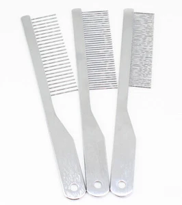 Metallkamm Hundekamm für Katzen & Hunde fein mittel grob 16,5 cm mit Griff - Bild 1 von 1