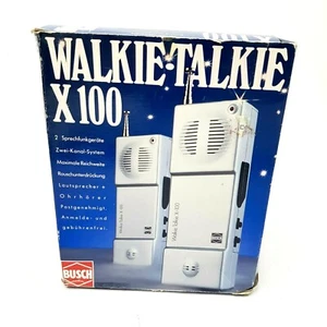 Talkie-walkie BUSCH X 100 gris 2 radios parlantes système 2 canaux portée ouest - Photo 1/9