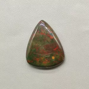 Increíble piedra de sangre roja cabujón piedra de sangre piedra preciosa curativa multi verde G7410 - Imagen 1 de 5