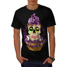 Wellcoda Sweet Death Cupcake Mens T-shirt, Candy Graphic Design Printed Tee