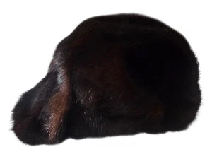 Ladies Vintage Brown Mink Fur Hat By Mitzi Lorenz London - Picture 1 of 3