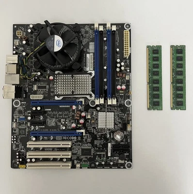 intel DP45DG + INTEL CORE 2 QUAD 9400 2,66 GHz + 2 x 2Gb DDR3 RAM - Immagine 1 di 3