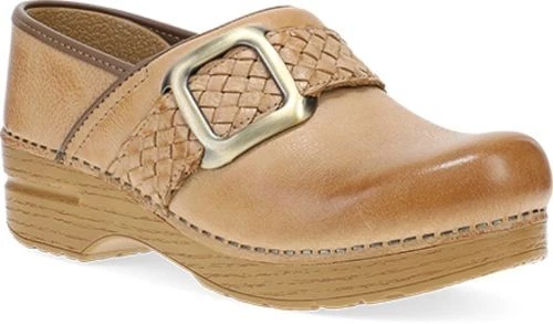 Tamancos femininos trançados Dansko Pro, mel desgastado, W36 - Imagem 1 de 1