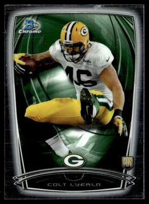 2014 Bowman Chrome Colt Lyerla Rookie Green Bay Packers #217 - Image 1 of 2