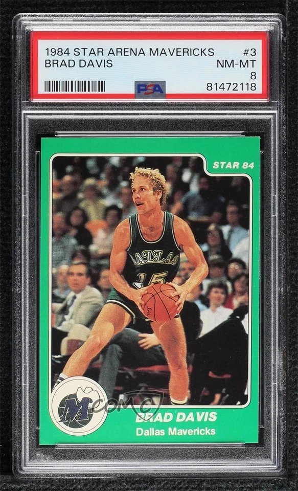 1984-85 Star Arena Set Brad Davis #3 PSA 8 - Image 1 of 2