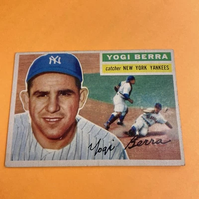 1956 Topps - #110 Yogi Berra - Yankees de Nueva York (HOF) - EX Foto 1 de 4