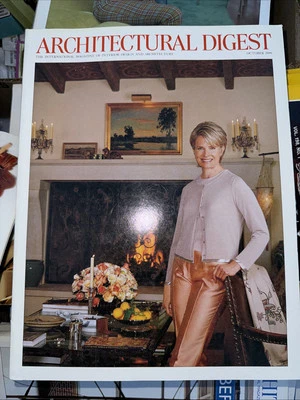 Vintage Magazine Architectural Digest Martha Stewart Oct 1999 Original Publicati - Image 1 of 3