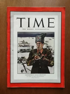 Time Magazine February 16 1942 Soviet's Boris Shaposhnikov No Label Newsstand - Picture 1 of 1