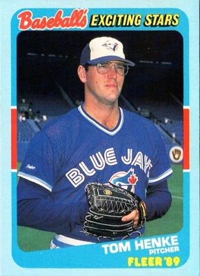 1989 Fleer Exciting Stars Tom Henke #22 Toronto Blue Jays Baseball Card - Image 1 of 2