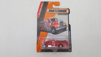 Mattel 30782 спичечный коробок 1:64 литая под давлением пожарная машина MBX Heroic Rescue 1963 Mack B MT - Изображение 1 из 3