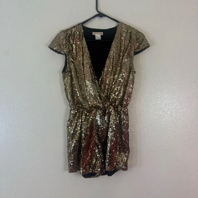 Mameluco Agaci agaci lentejuelas doradas M Foto 1 de 4