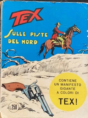 🧧🧧 Sulle piste del Nord *Tex Gigante 122* / Con manifesto   [Araldo, 1970] - Immagine 1 di 4