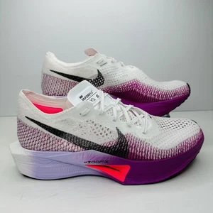 Nike ZoomX VaporFly Next% 3 Womens Size 11.5 White Purple Racing Shoe DV4130-104 - Picture 1 of 10
