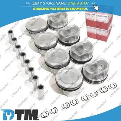 8cyl 活塞和戒指套装 STD 适用于宝马 M5 M6 X5 X6 M F10 F85 F86 S63R S63N 4.4 V8 — 第 1/4 张图片