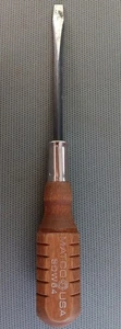 VINTAGE MATCO TOOLS USA SDW64, WOOD HANDLE FLAT  SCREWDRIVER.  - Picture 1 of 4