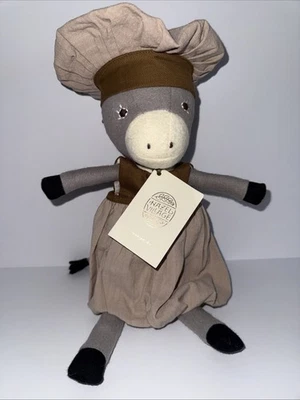 Hazel Village Marigold Donkey Handmade Animal Doll Apron Dress & Baker Hat Lot - Image 1 of 4