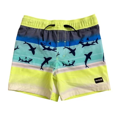 Hurley Boy's 4 Way Stretch UPF+50 Drawstring Waist Swim Short (Volt, 4) - Image 1 of 2