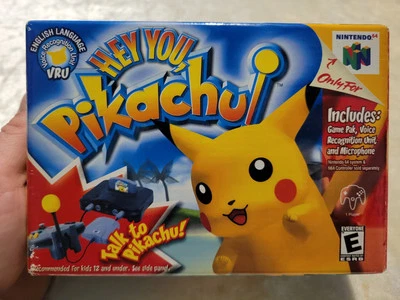 Hey You Pikachu! - Nintendo 64 Game with Box and Microphone. Tested and Works - Image 1 of 4