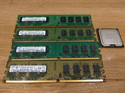 Intel Core 2 Quad Q8400 2.66GHz Upgrade 8GB RAM Bundle x4 2GB DDR2 800MHz - Image 1 of 3