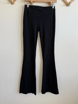 Pact Organic Black Basic Flared Leggings XS - Image 1 of 3