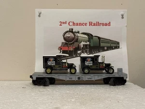 O Scale Trains Lionel General Motors Flat Car 16961 w/Captain Morgan - Picture 1 of 6