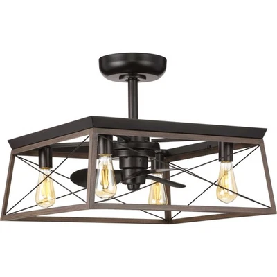 Progress Lighting Briarwood 14 Briarwood 14" 3 Blade Indoor - Bronze - Image 1 of 4