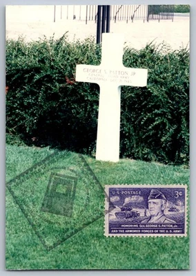 #1026 General George S Patton Maxi Card w/Battle of the Bulge Pictorial Cancel - Image 1 of 2